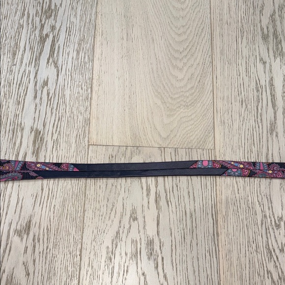 Zegna Paisley Tie in Pink and Grey - Picture 6 of 7